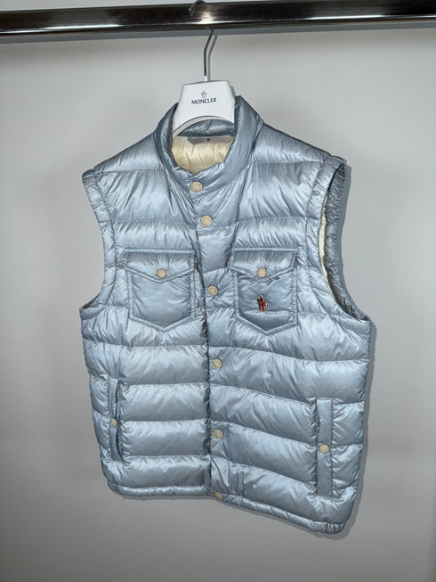 Moncler Grenoble Arradon Gilet - Size 3 (M) - Baby Blue