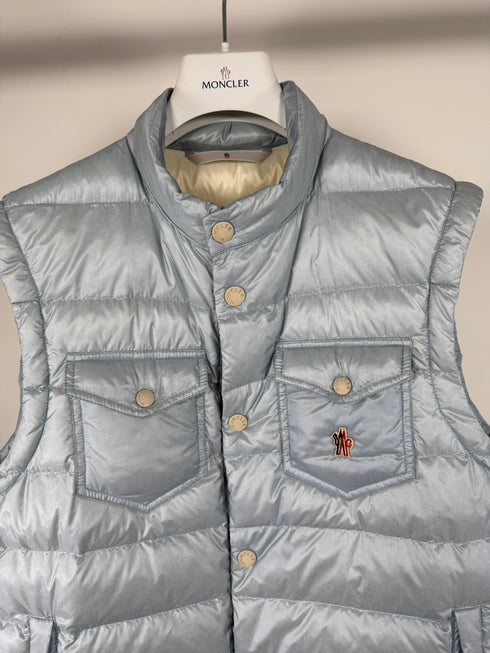 Moncler Grenoble Arradon Gilet - Size 3 (M) - Baby Blue