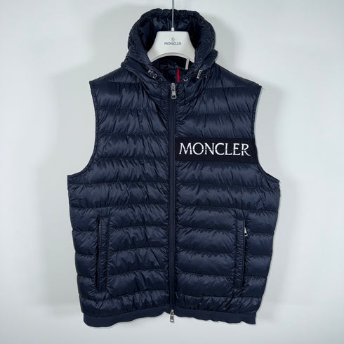 Moncler Laruns Gilet - Size 2 (S) - Navy Blue