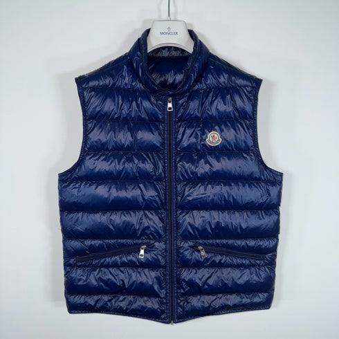 Moncler Gui Gilet - Size 3 (S/M) - Navy Blue