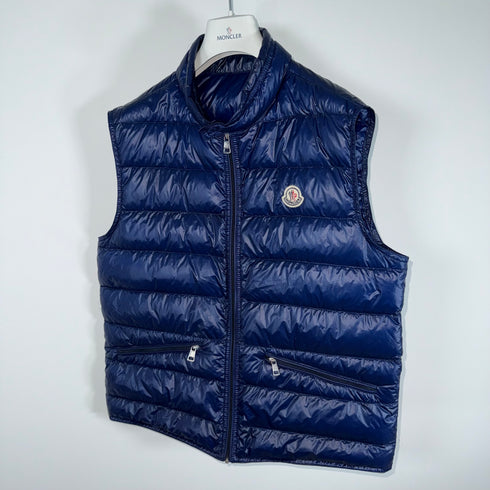 Moncler Gui Gilet - Size 3 (S/M) - Navy Blue