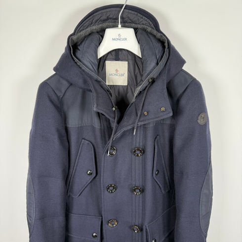 Moncler Peterson Jacket - Size 2 (S/M) - Navy Blue